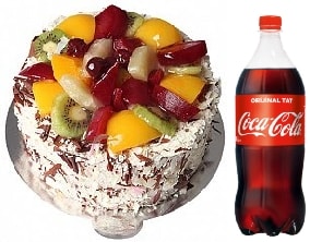 Karışık Meyveli Pasta 1 Litre Cola